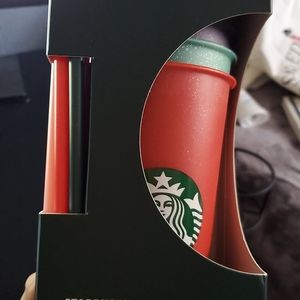 Starbucks Christmas glitter cold cups